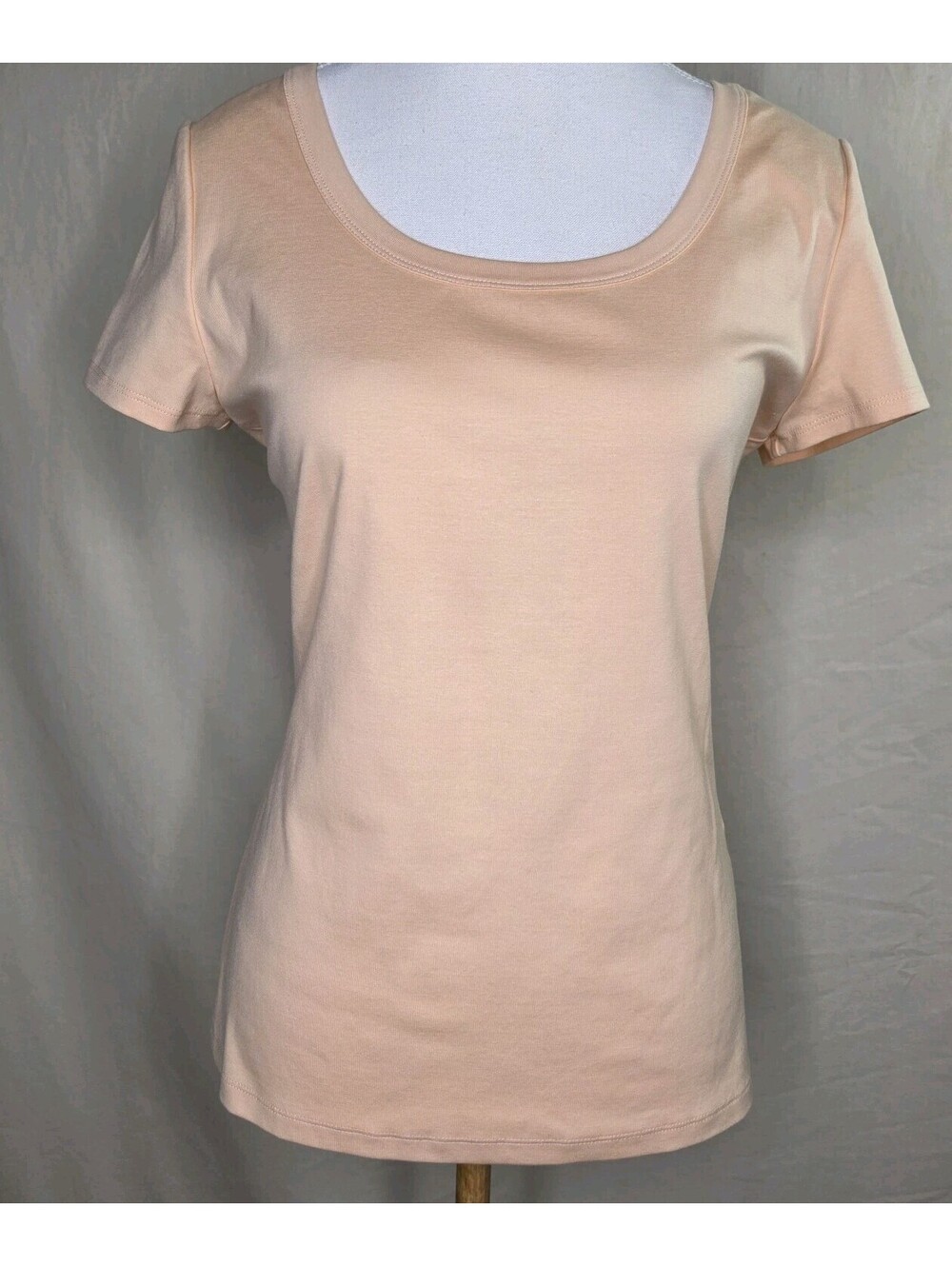 Lafayette 148 New York Women’s Short Sleeve Scoop Neck Classic Tee Light...
